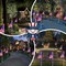 6 Pack 4th of July Decorations Outdoor Solar Lights, Red White and Blue Star Lights for National Day with American Flag, 2 Modes Waterproof Patriotic Light